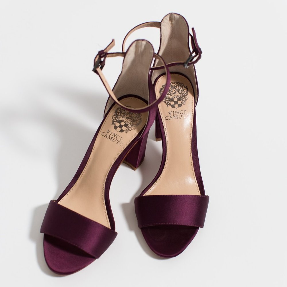 Vince Camuto Satin Block Heel ✨Disc Ship✨